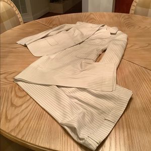 Pants suite. Black and white pinstripe